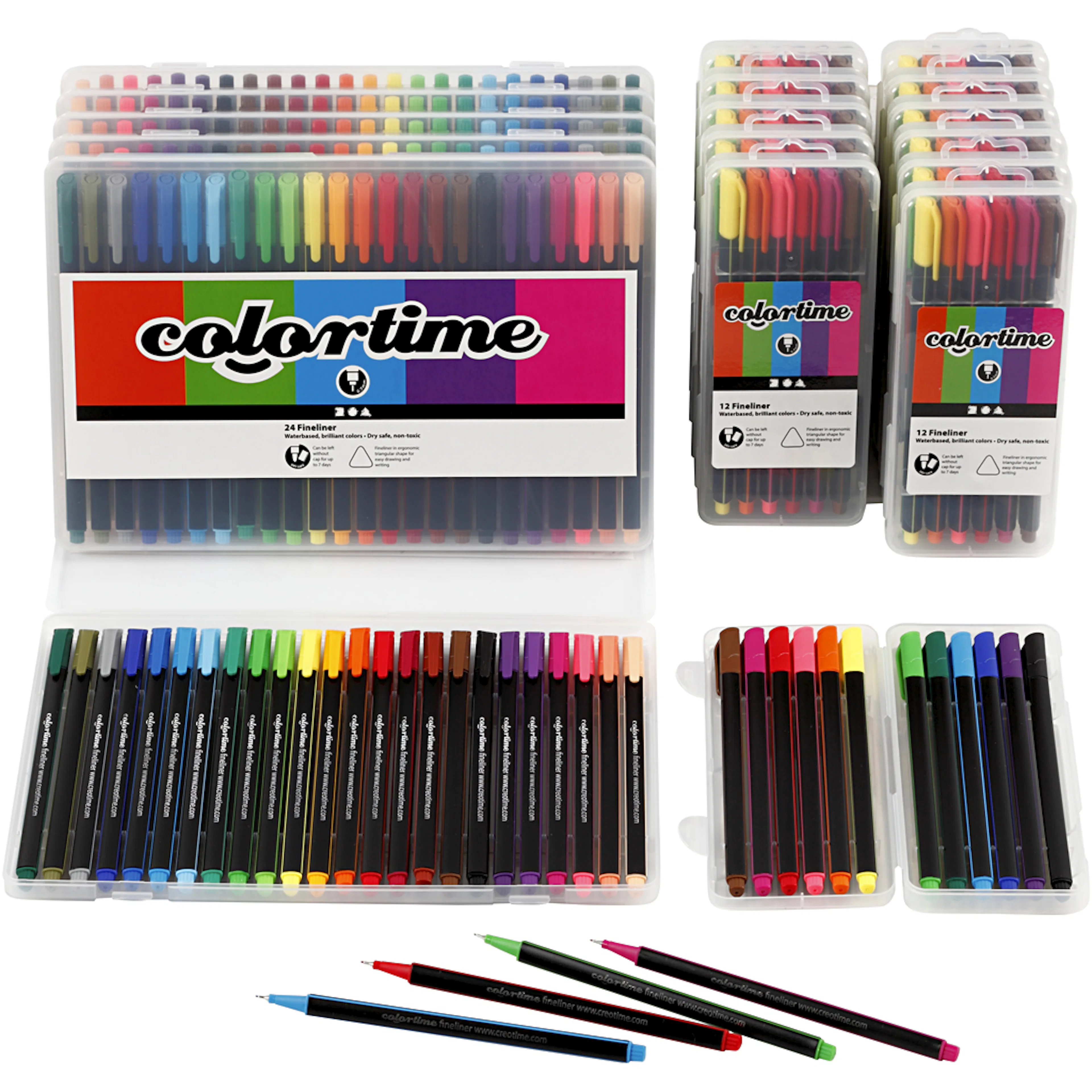 Tusj Creativ Company Colortime Fineliner 12 stk/1 Pk