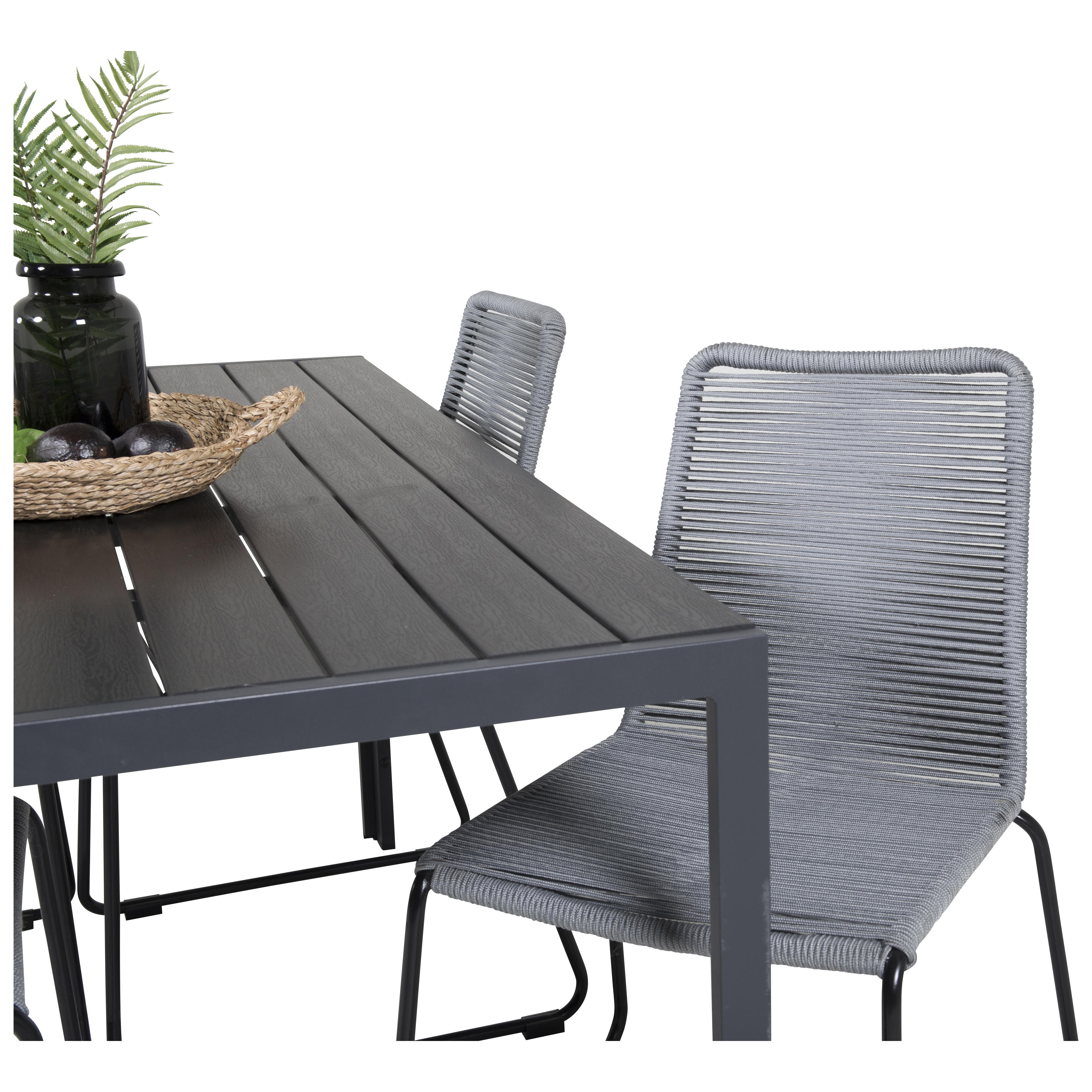 Spisegruppe Venture Home Bront 150 med 4 Leon Stoler
