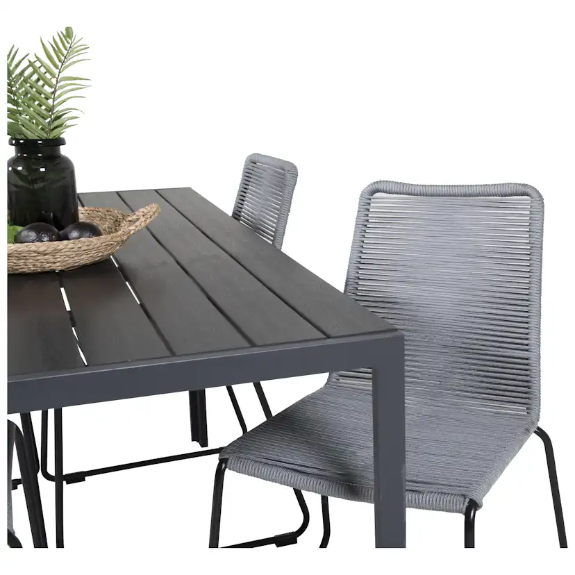 Spisegruppe Venture Home Bront 150 med 4 Leon Stoler