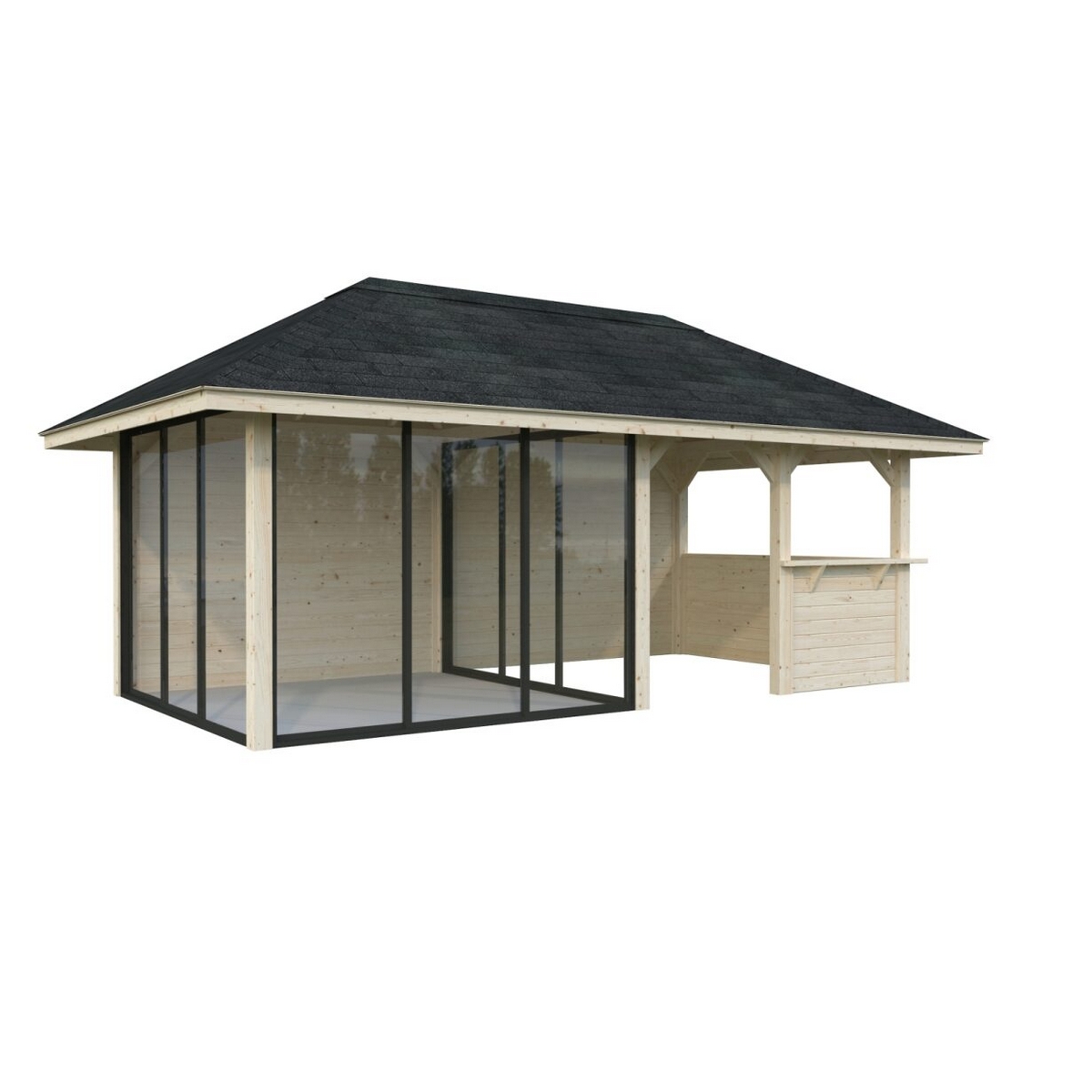 Hagestue Palmako Bianca 16,6 m2 Sett 208 Slide