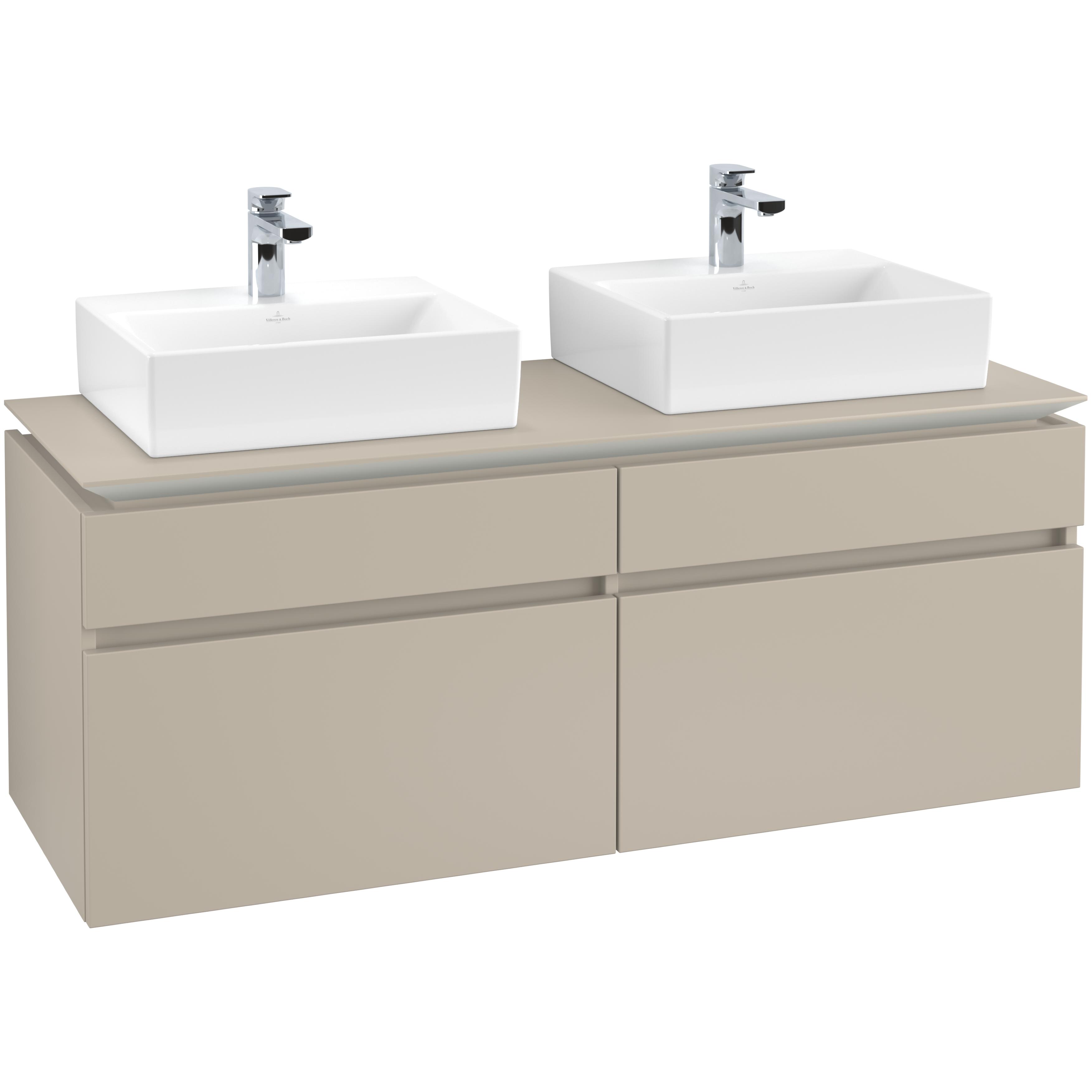 Tvättställsskåp Villeroy & Boch Legato 1400 med 4 Lådor för Två Tvättställ | badrum - badrumsmobler - tvattstallsskap-och-kommod | KakelKungen