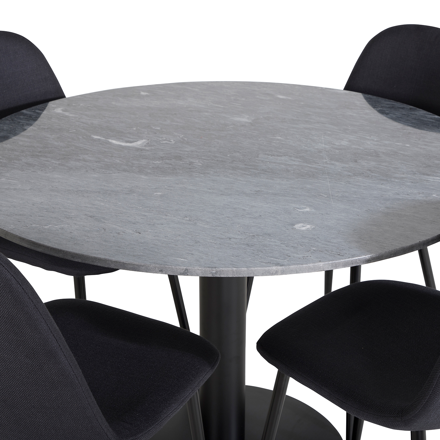 Spisegruppe Venture Home Estelle med 4 Pobbie Stoler Polyester