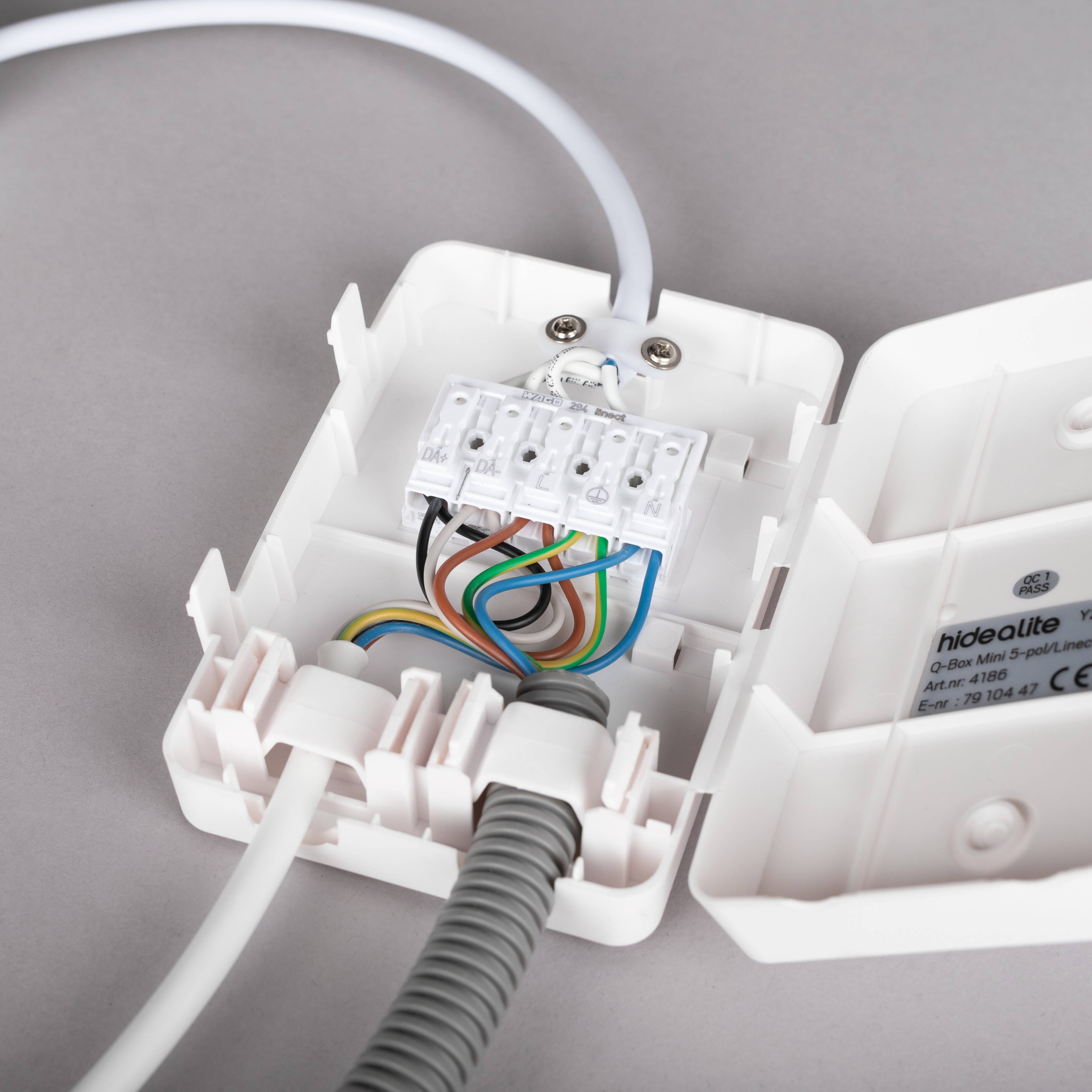 Koblingsboks Hide-a-lite Q-Box Mini 5-pol/Linect