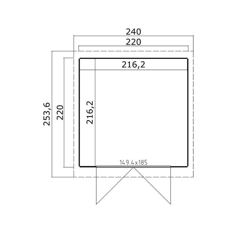 Bod Krifon Innvik 1 Pulttak 4,8m²