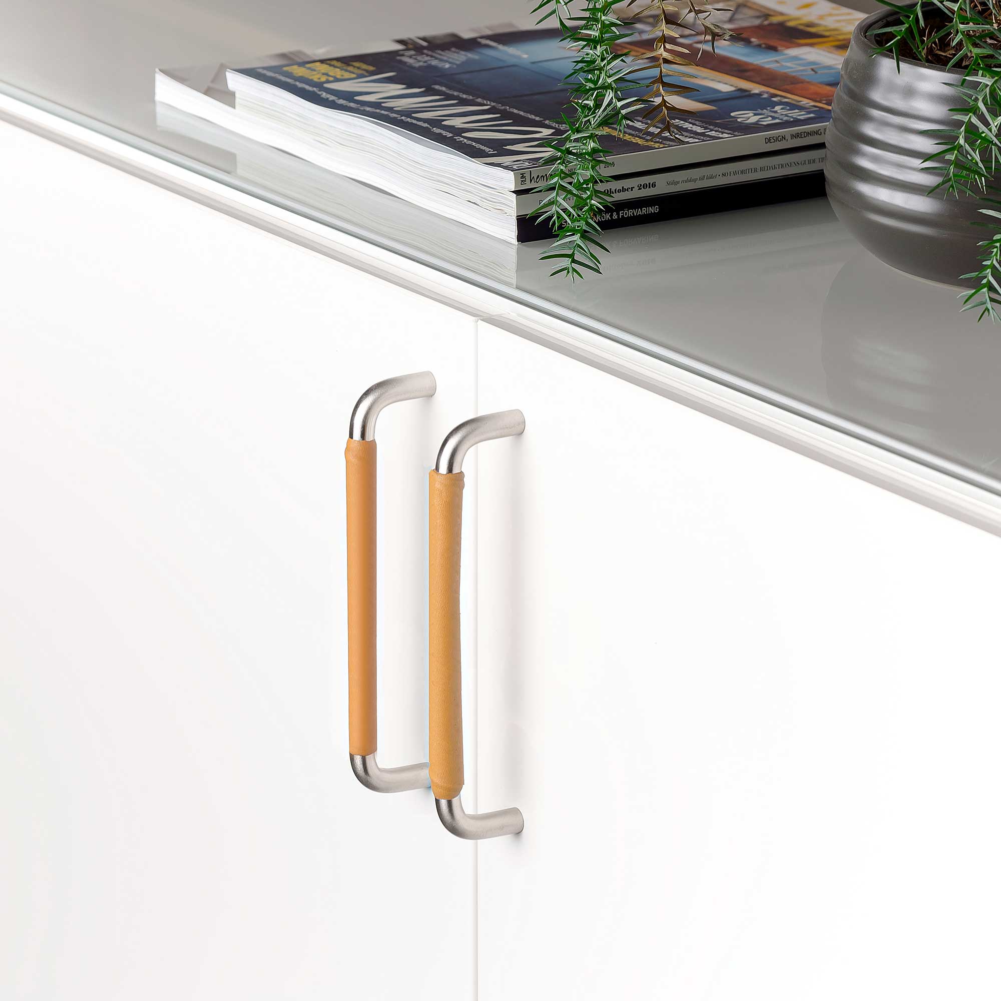 Håndtak Beslag Design SS-A Skinntrukket Natur