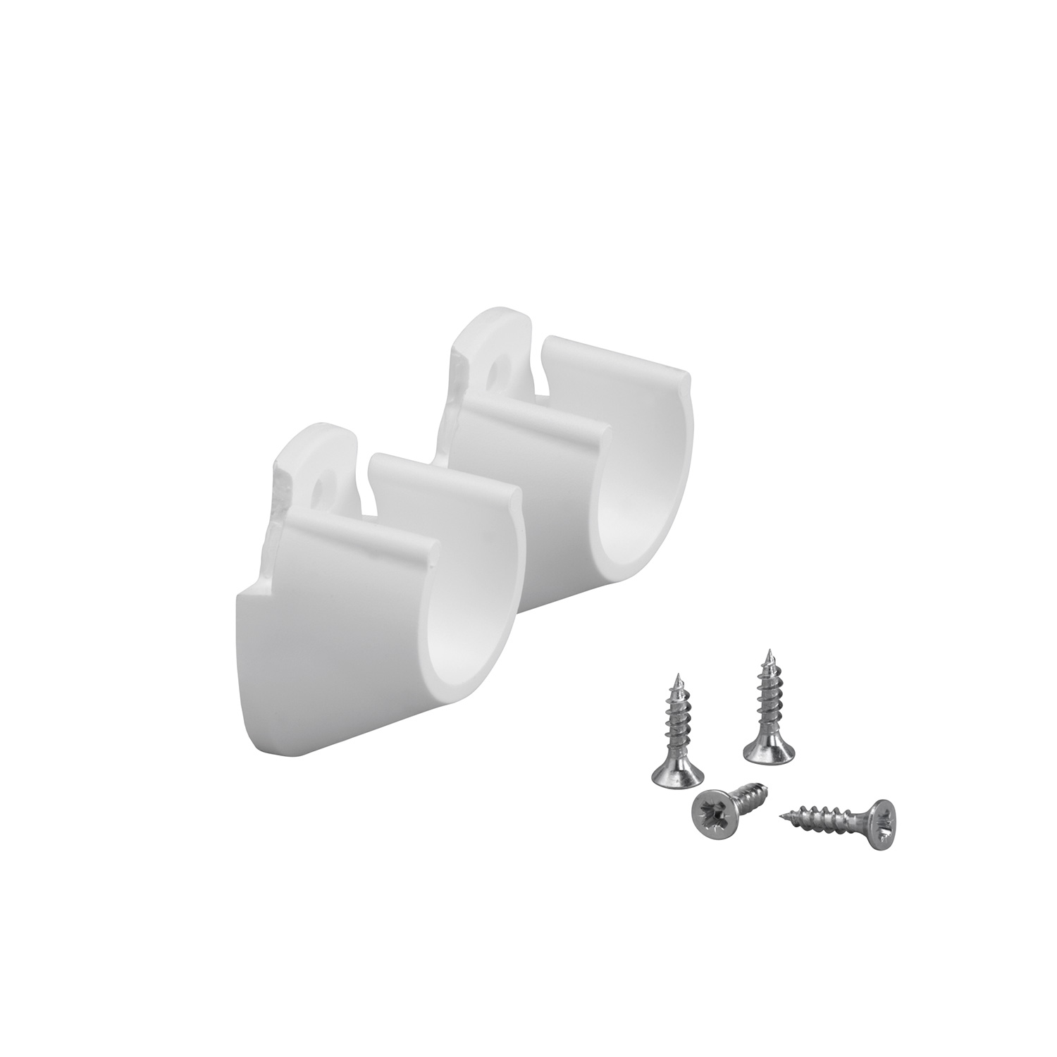 Holder Elfa for Garderobestang Vegg/Vegg 2-pk