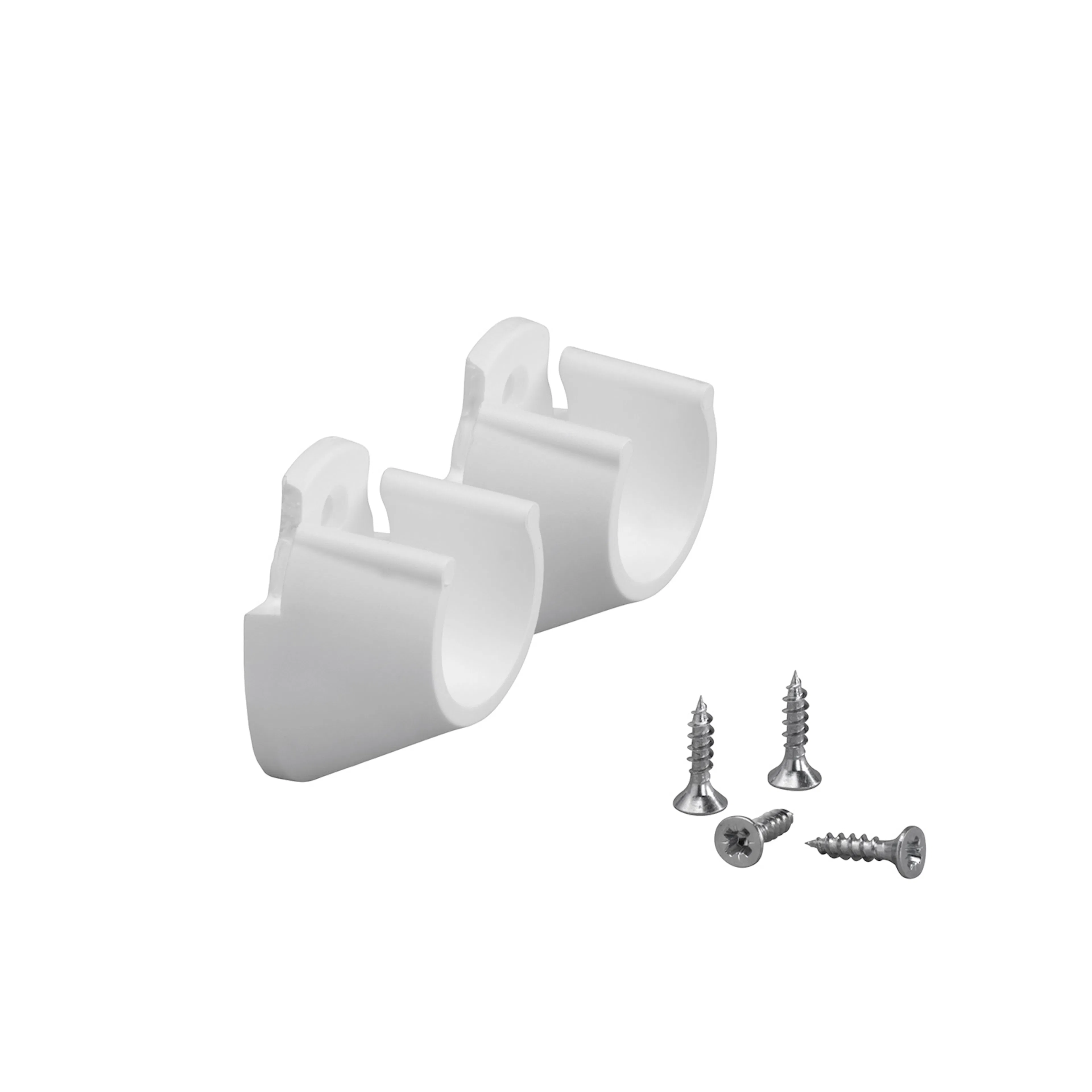Holder Elfa for Garderobestang Vegg/Vegg 2-pk
