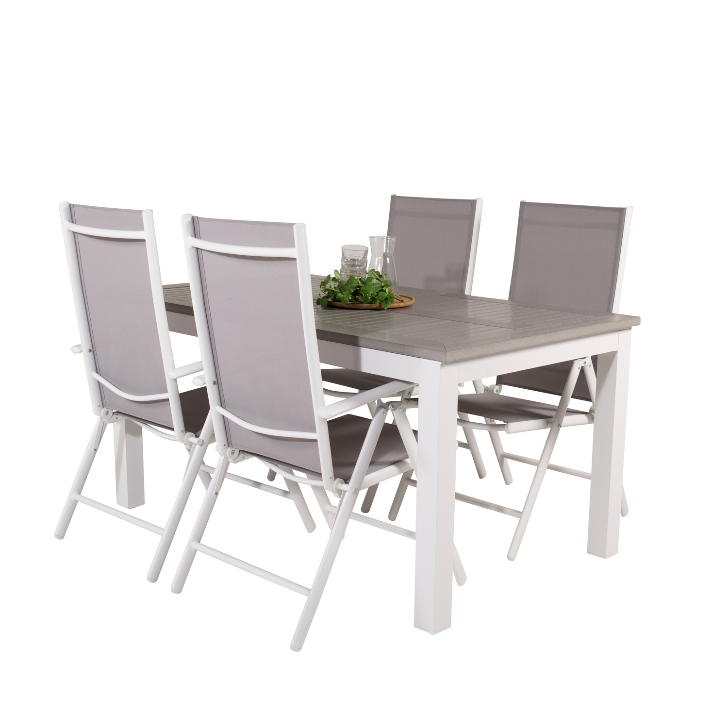 Spisegruppe Venture Home Aleyna 152/210 med 4 Bront Stoler
