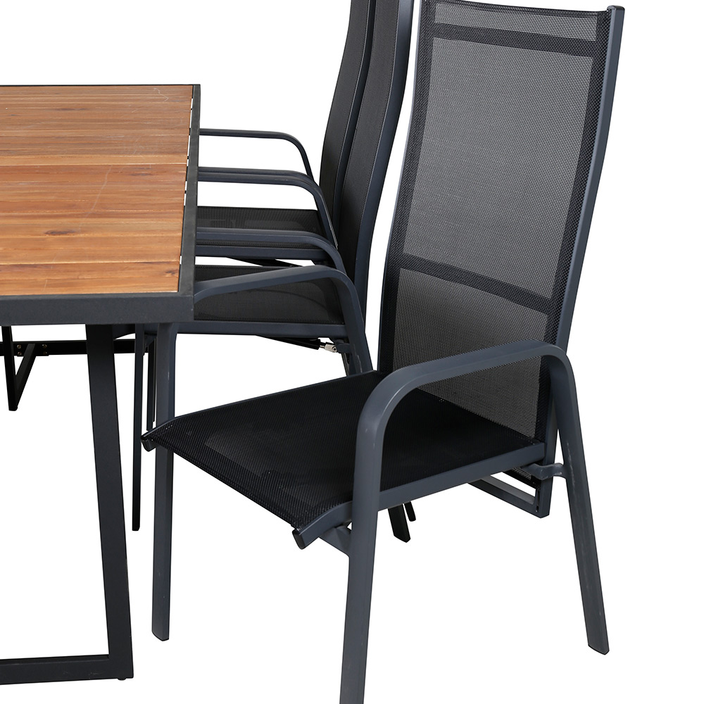 Spisegruppe Venture Home King med 6 Curz Spisestoler