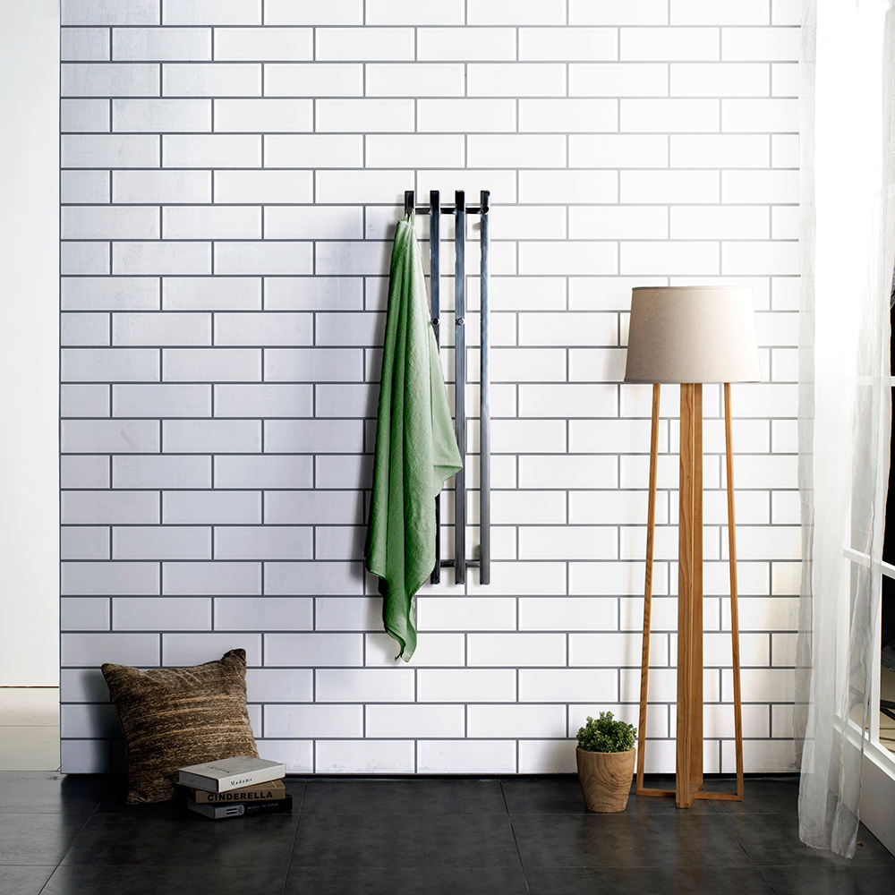 Flis Arredo Color Pure Hvit Blank 10x30 cm