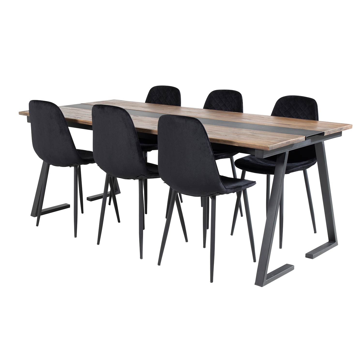Spisegruppe Venture Home Jane med 6 Phoi Stoler