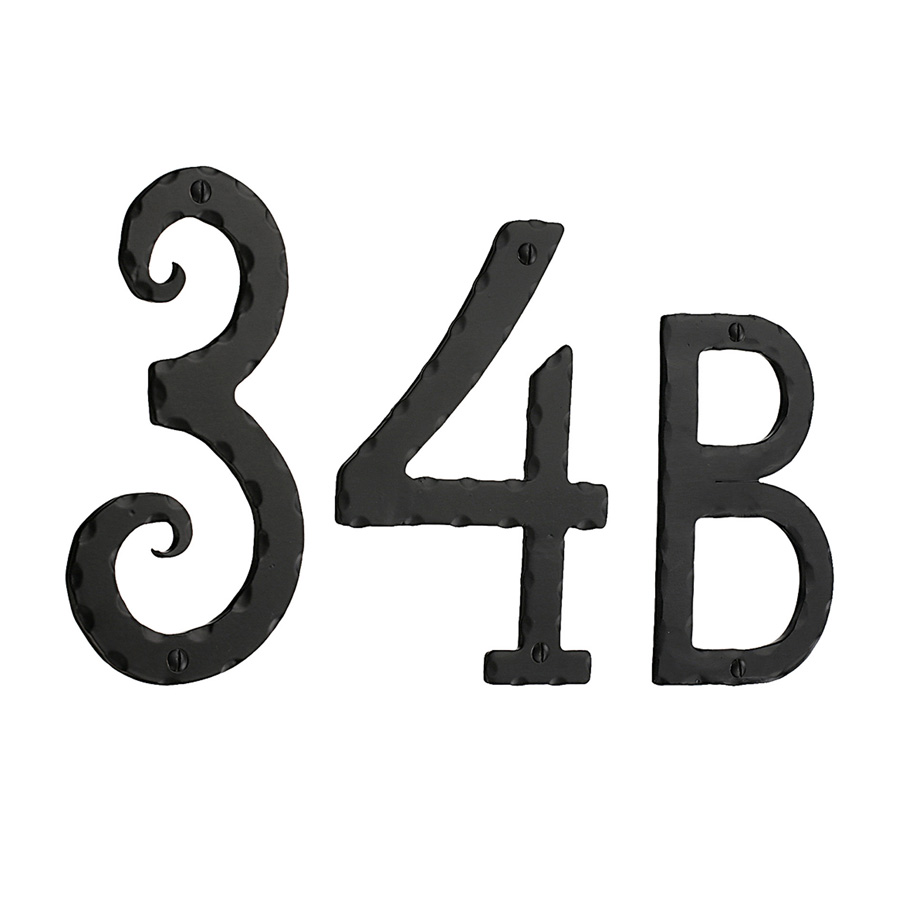 Husnummer Beslagsboden Svart Smijern