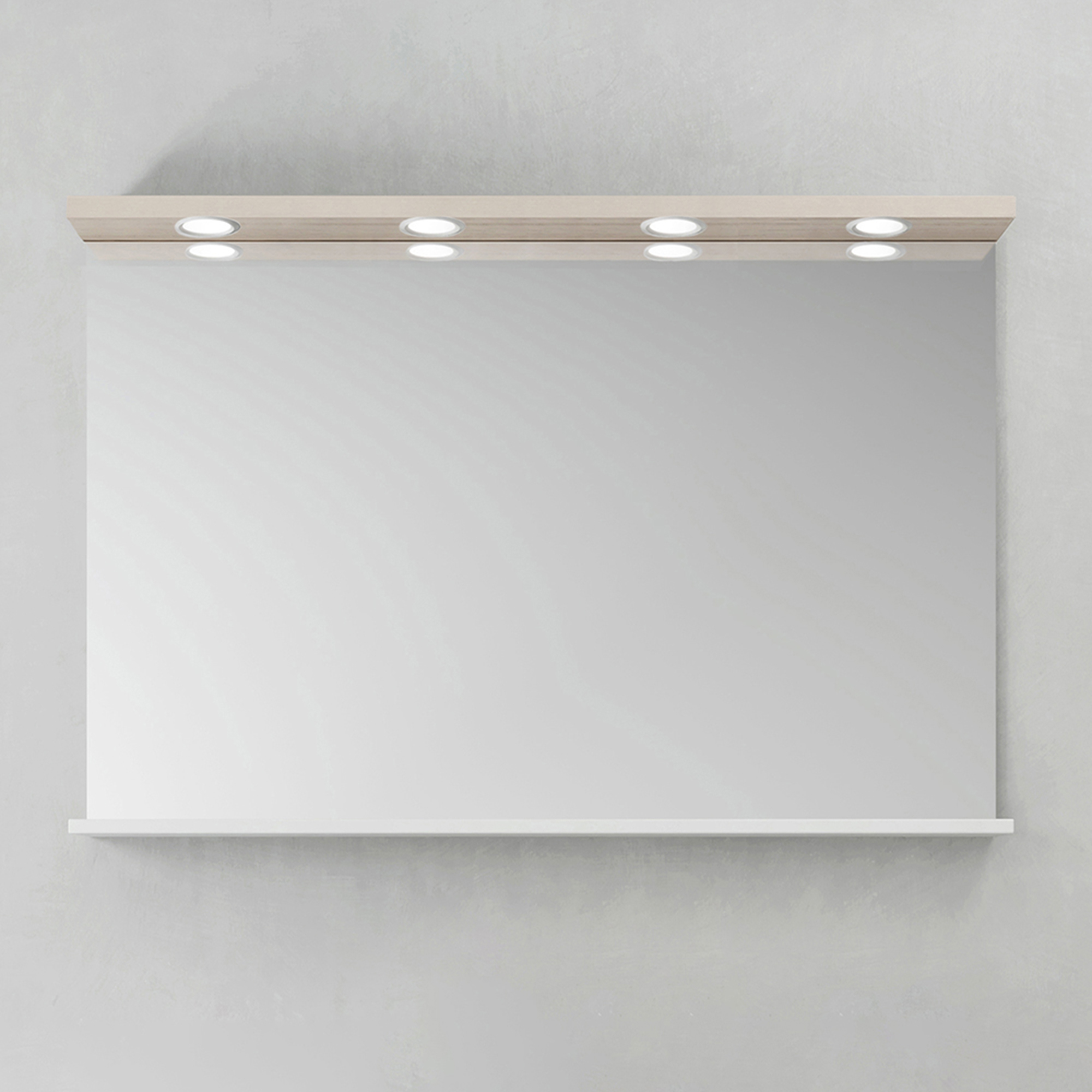 Spegel Hafa Store LED-Spots | badrum - badrumsmobler - badrumsspegel | KakelKungen