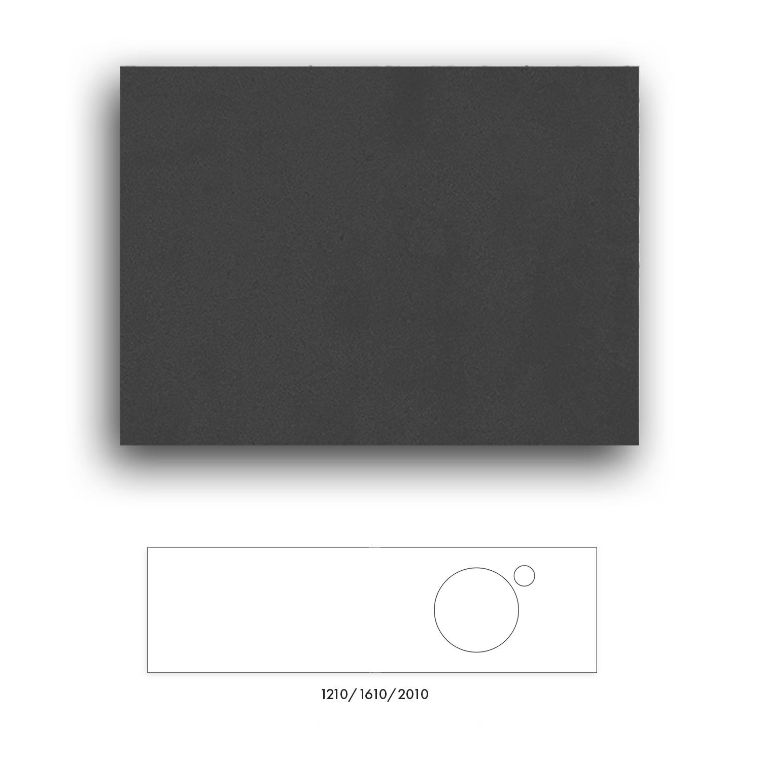 Bänkskiva Macro Design Crown+ Dekton 1610 till Tvättställsskåp Crown | badrum - badrumsmobler - bankskivor | KakelKungen