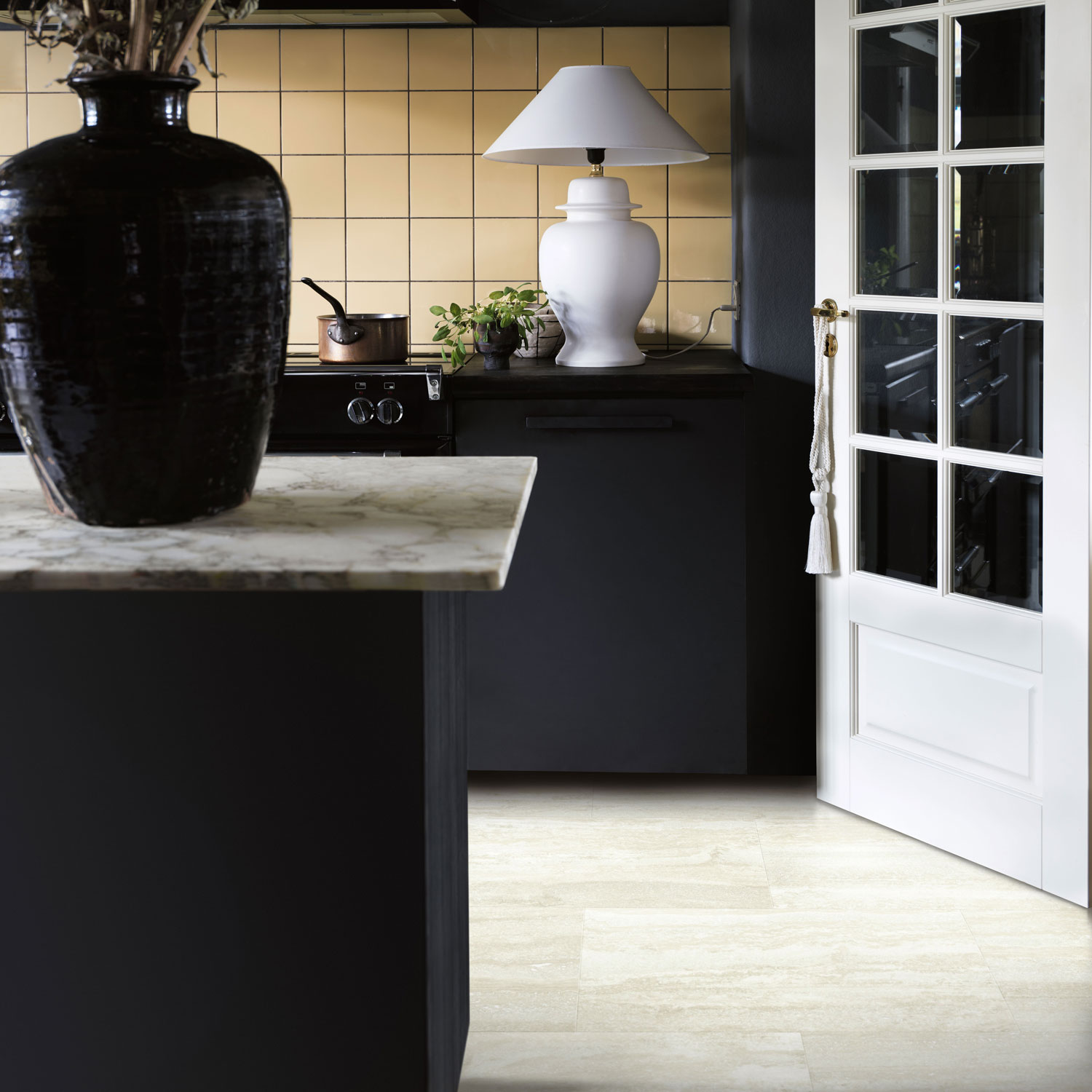 Vinylgulv Pergo Isefjord Pad Pro Ivory Travertine