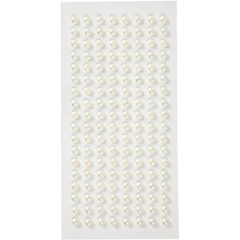 Halvperler Creativ Company hvit 144 stk/1 Pk
