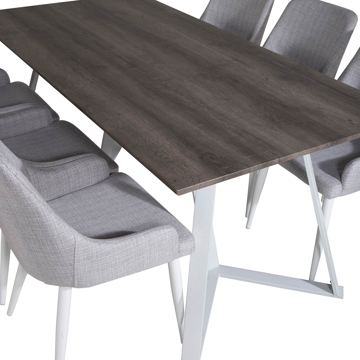 Spisegruppe Venture Home Madde med 6 Plake Stoler