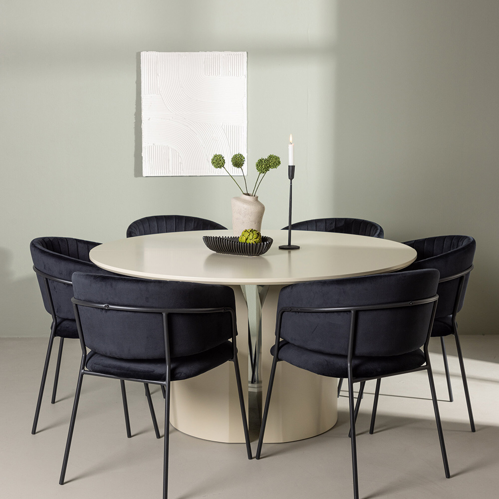 Spisegruppe Venture Home Sandvik med 6 Selma Stoler