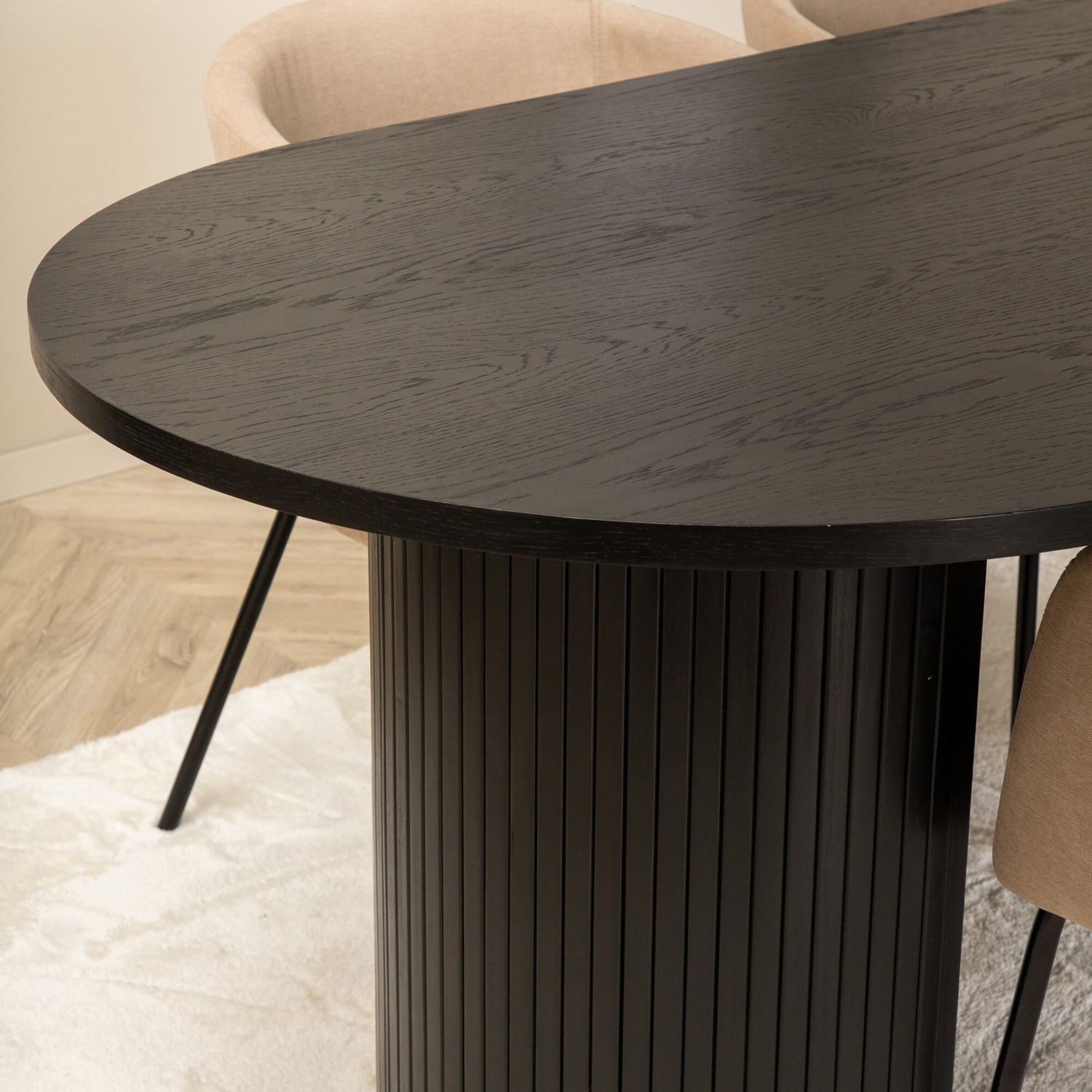 Spisegruppe Venture Home Bianca med 4 Bergen Stoler Polyester