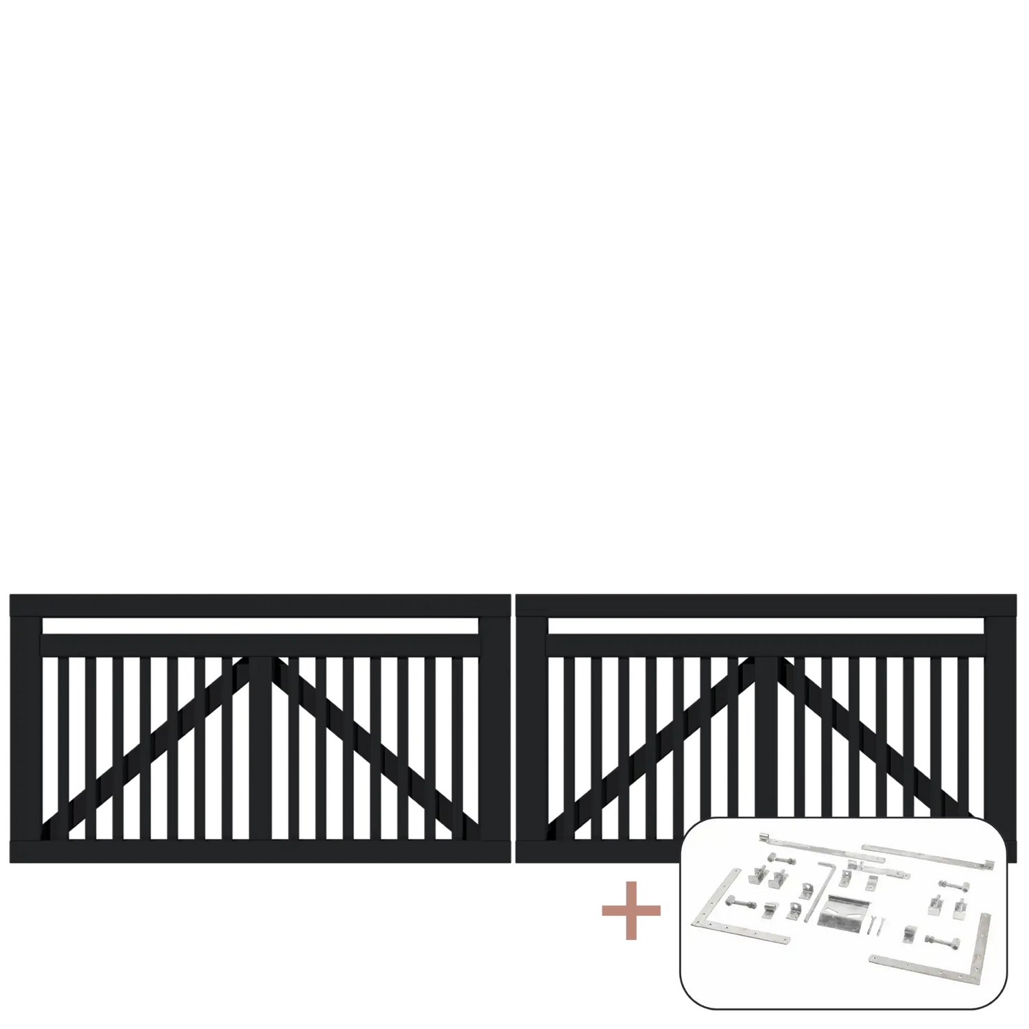 Port PLUS Linea Dobbel med Beslag 300x80 cm