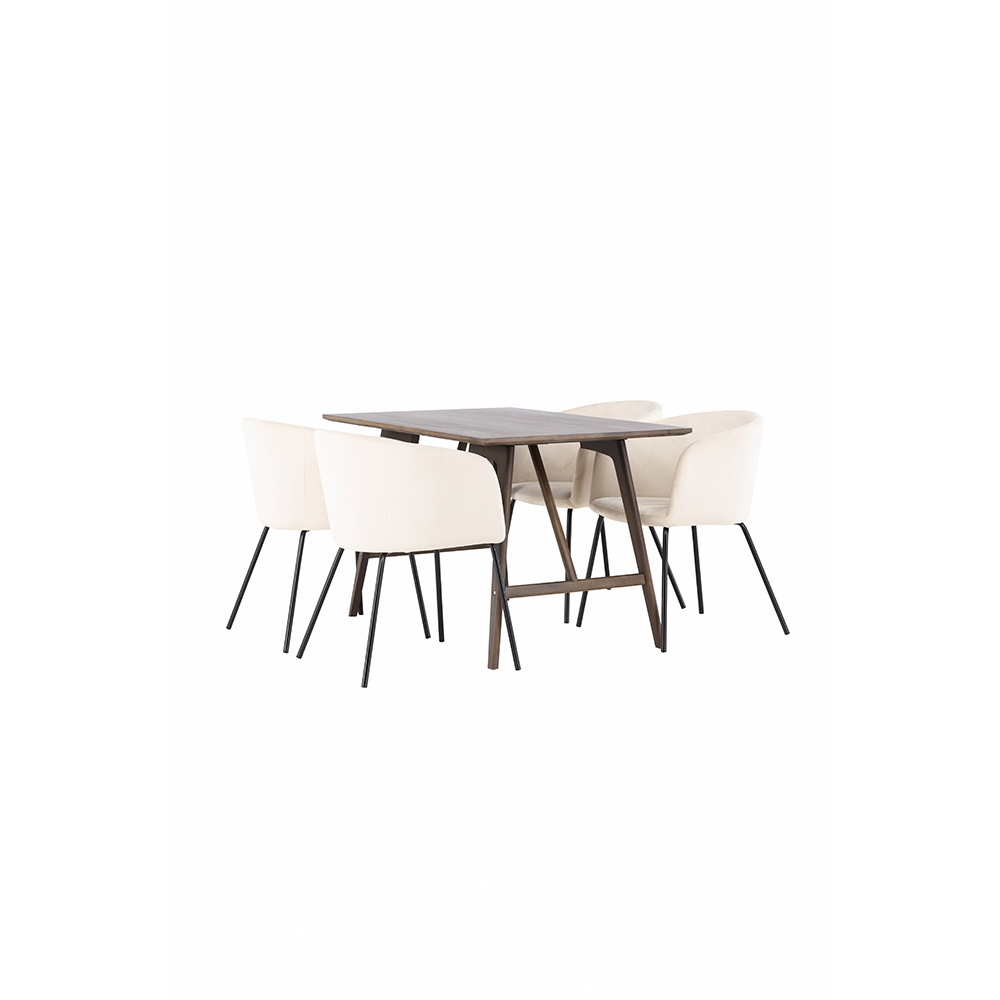 Spisegruppe Venture Home Kaseidon med 4 stk Berit Stoler