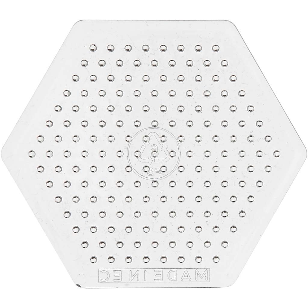 Perleplate Creativ Company 6-kantet 10 stk/1 Pk