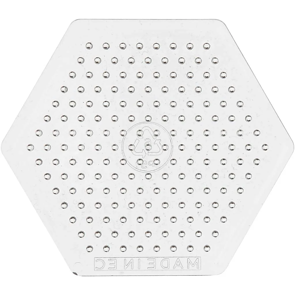 Perleplate Creativ Company 6-kantet 10 stk/1 Pk