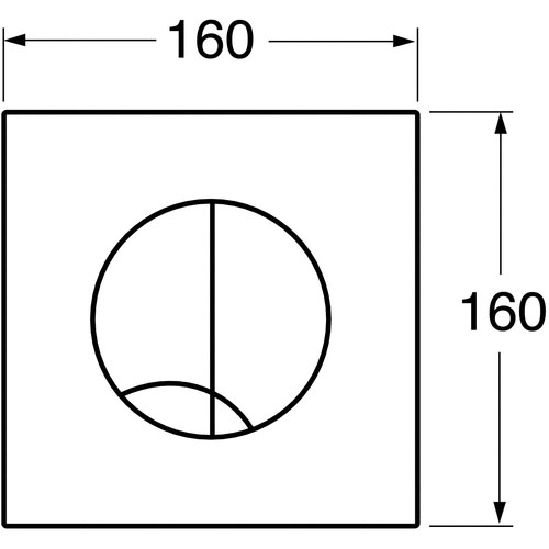 Spolknapp Gustavsberg till Triomont XS Mekanisk