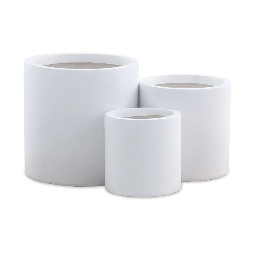 Krukke Lyfco Rund og Høy Hvit 3-pk