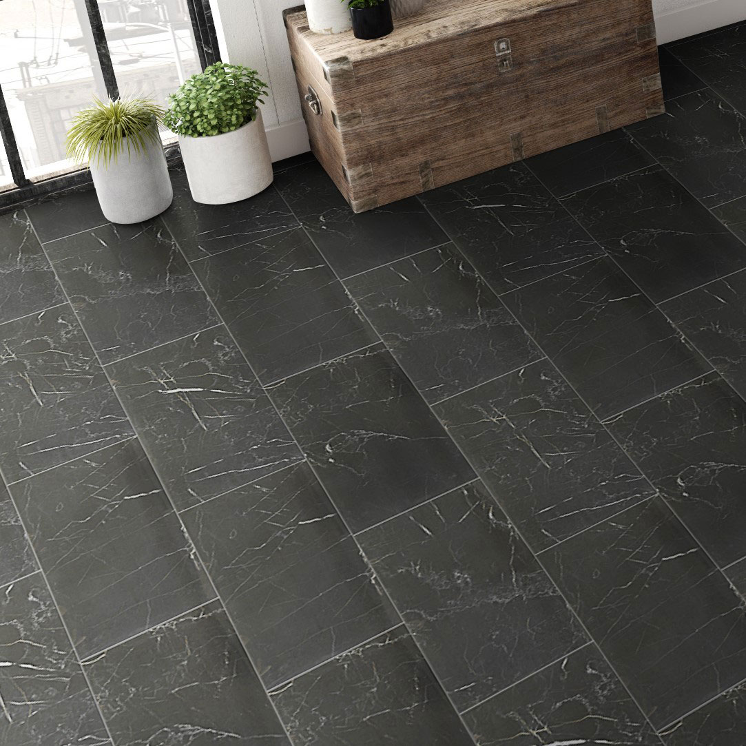 Klinker Ceramiche Keope Elements Lux Port Laurent Sort 30x60 cm