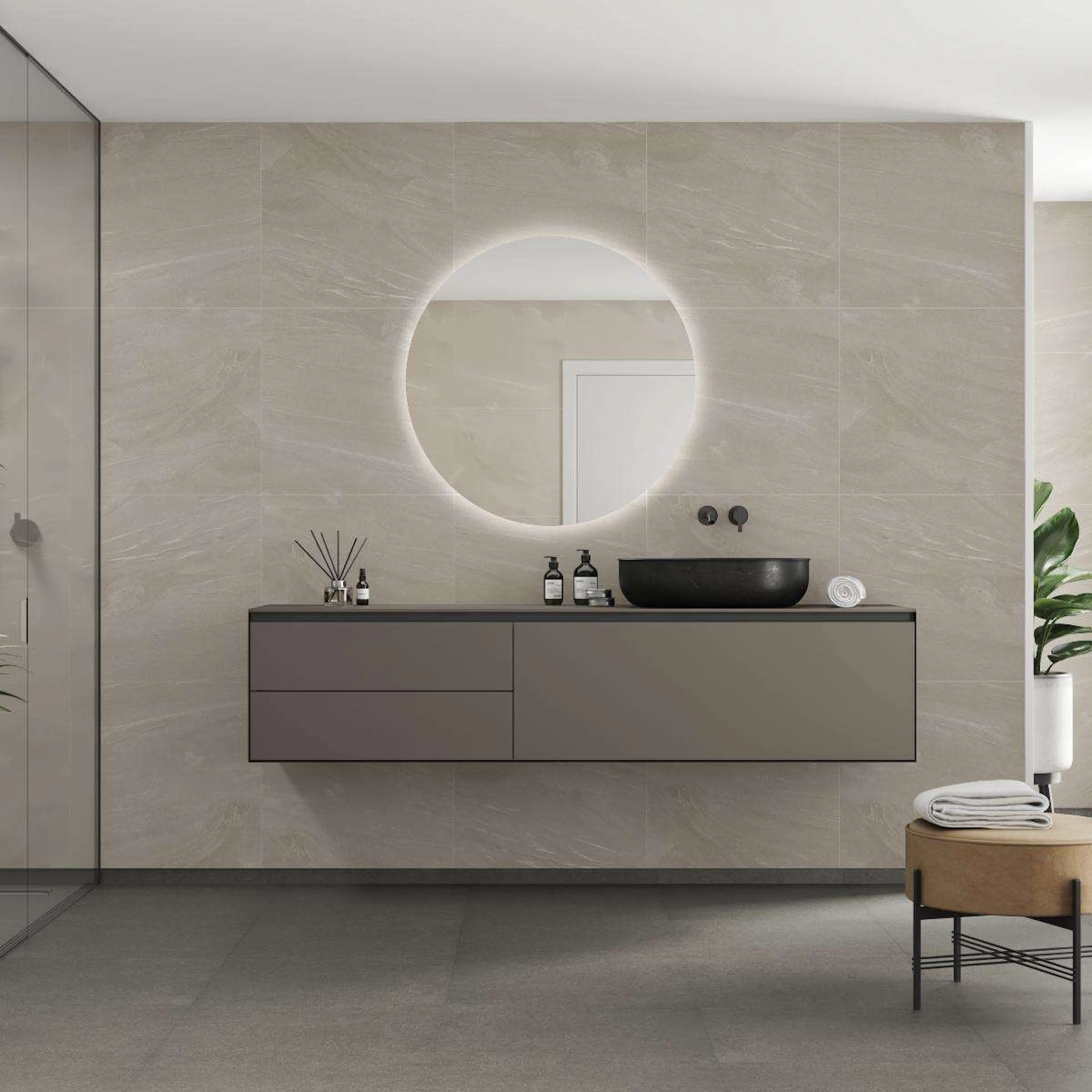 Baderomspanel Fibo 4008-M6060 Beige Stone