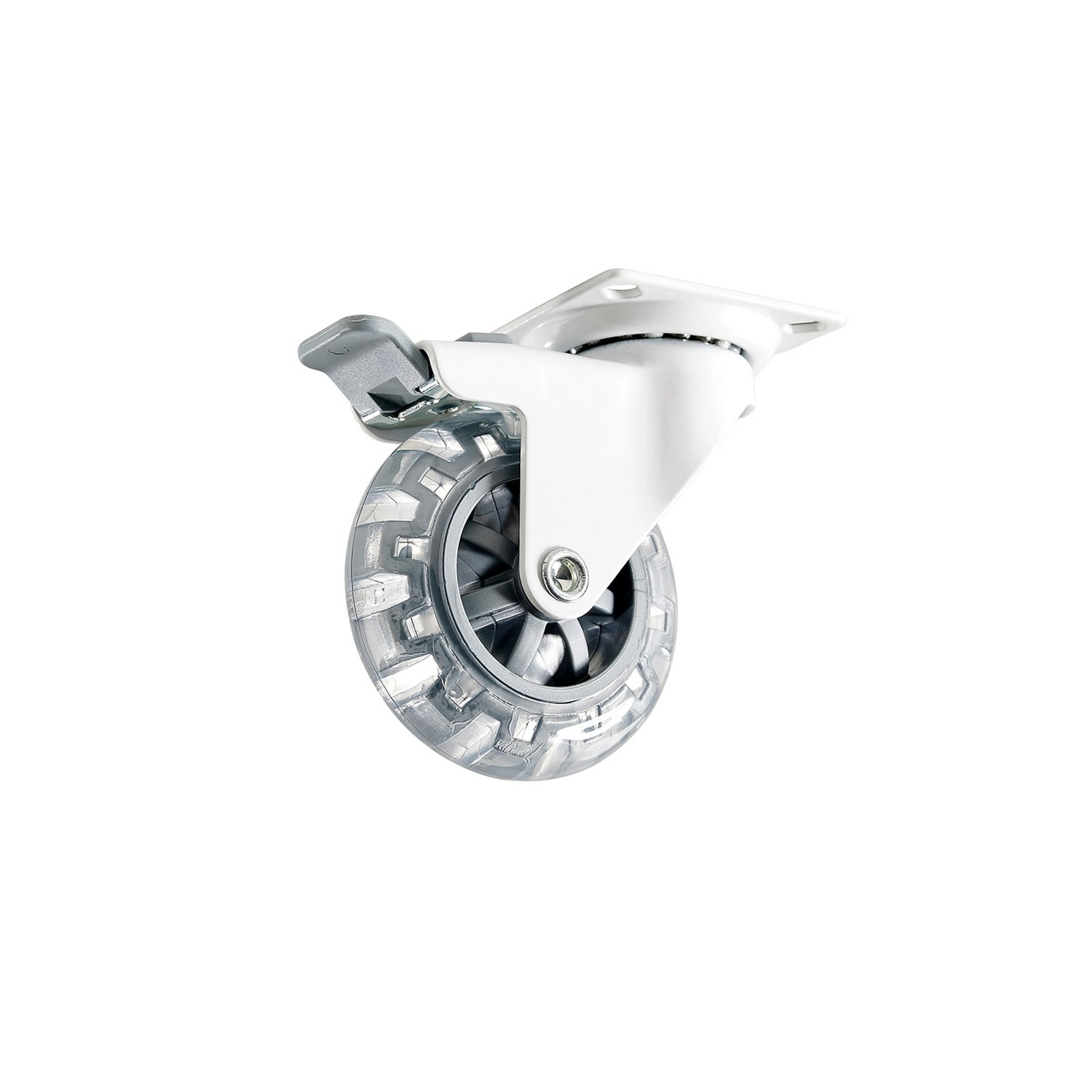 Møbelhjul Habo 4107 med Brems 75 mm