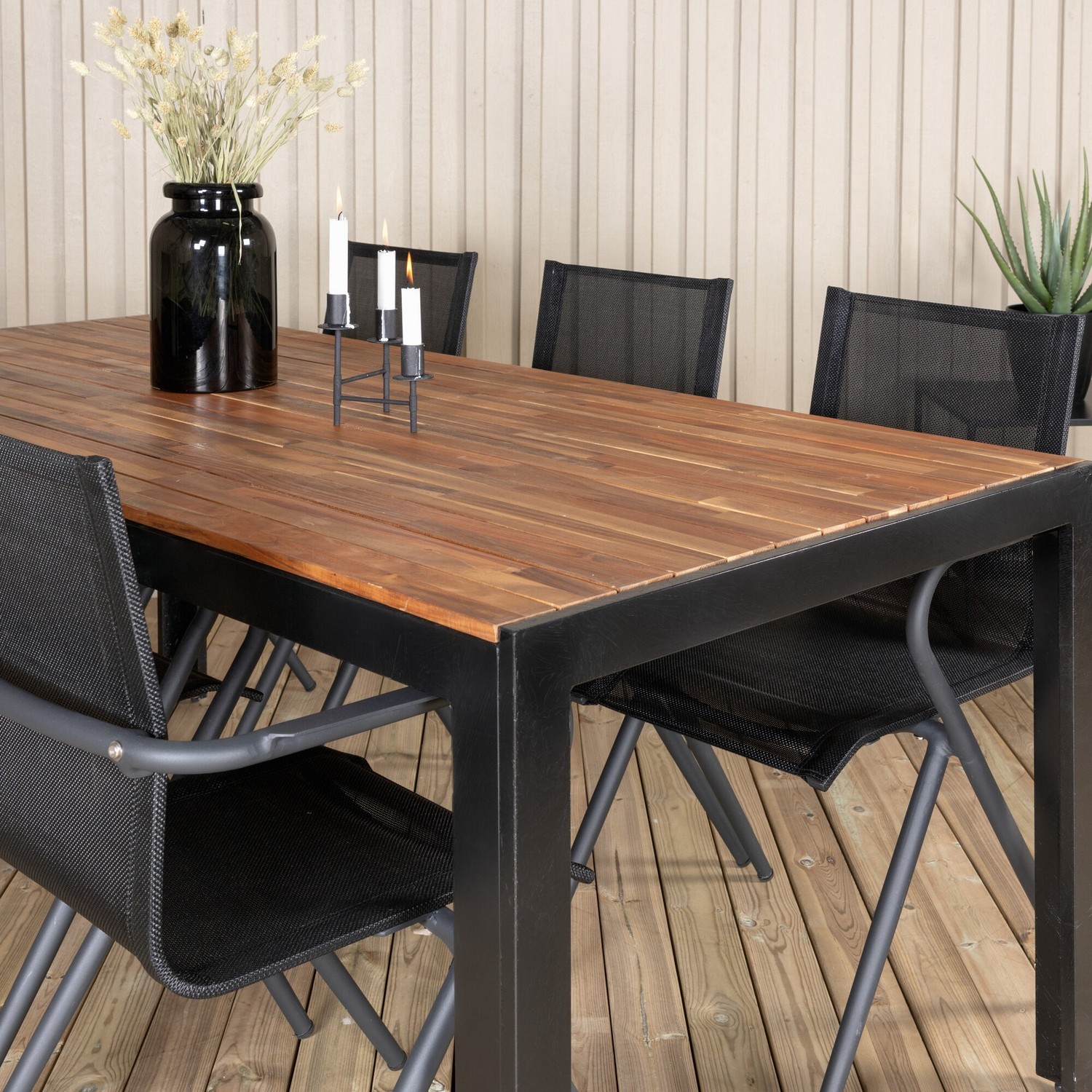 Spisegruppe Venture Home Bois med 6 Act Stoler