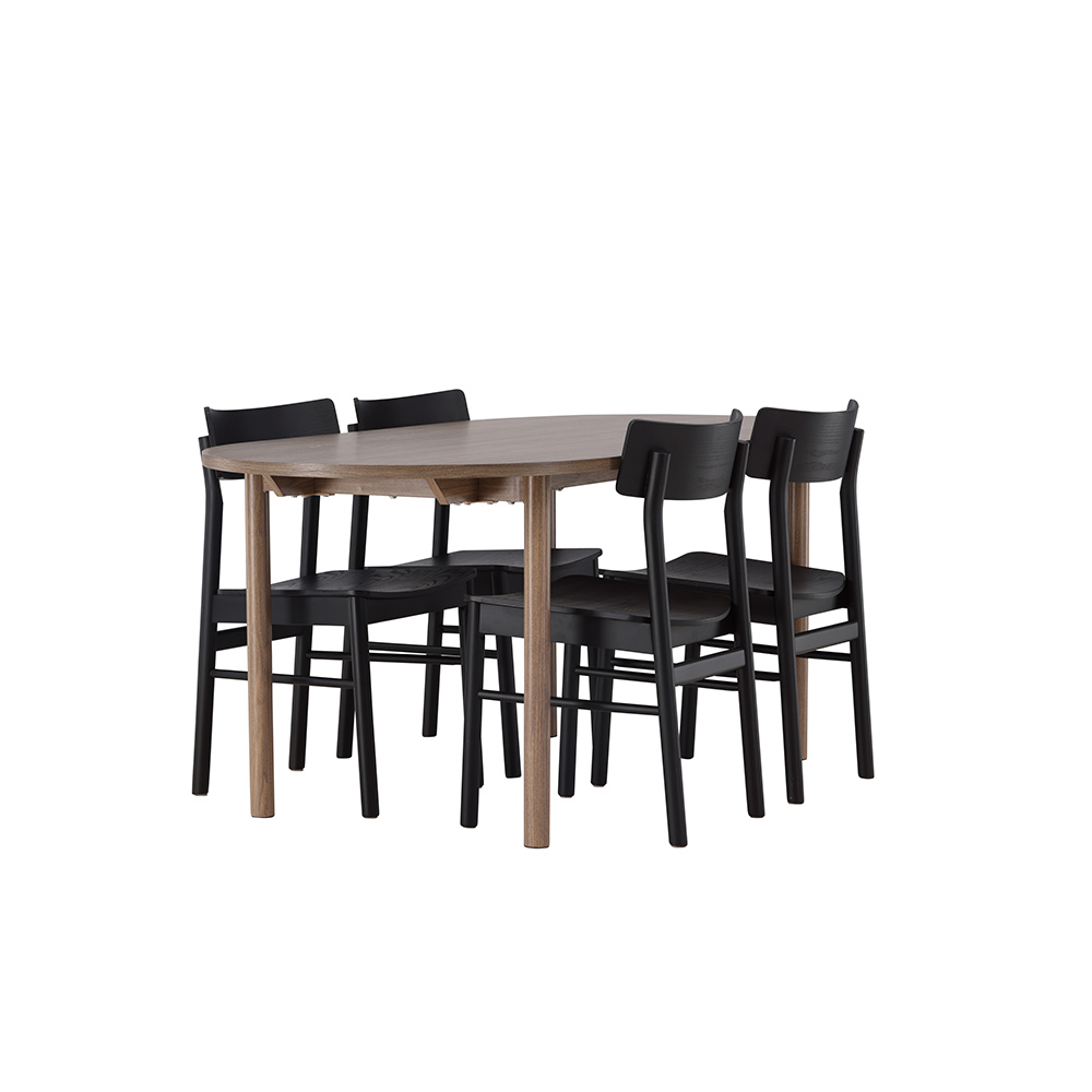 Spisegruppe Venture Home Andy med 4 Montros Stoler
