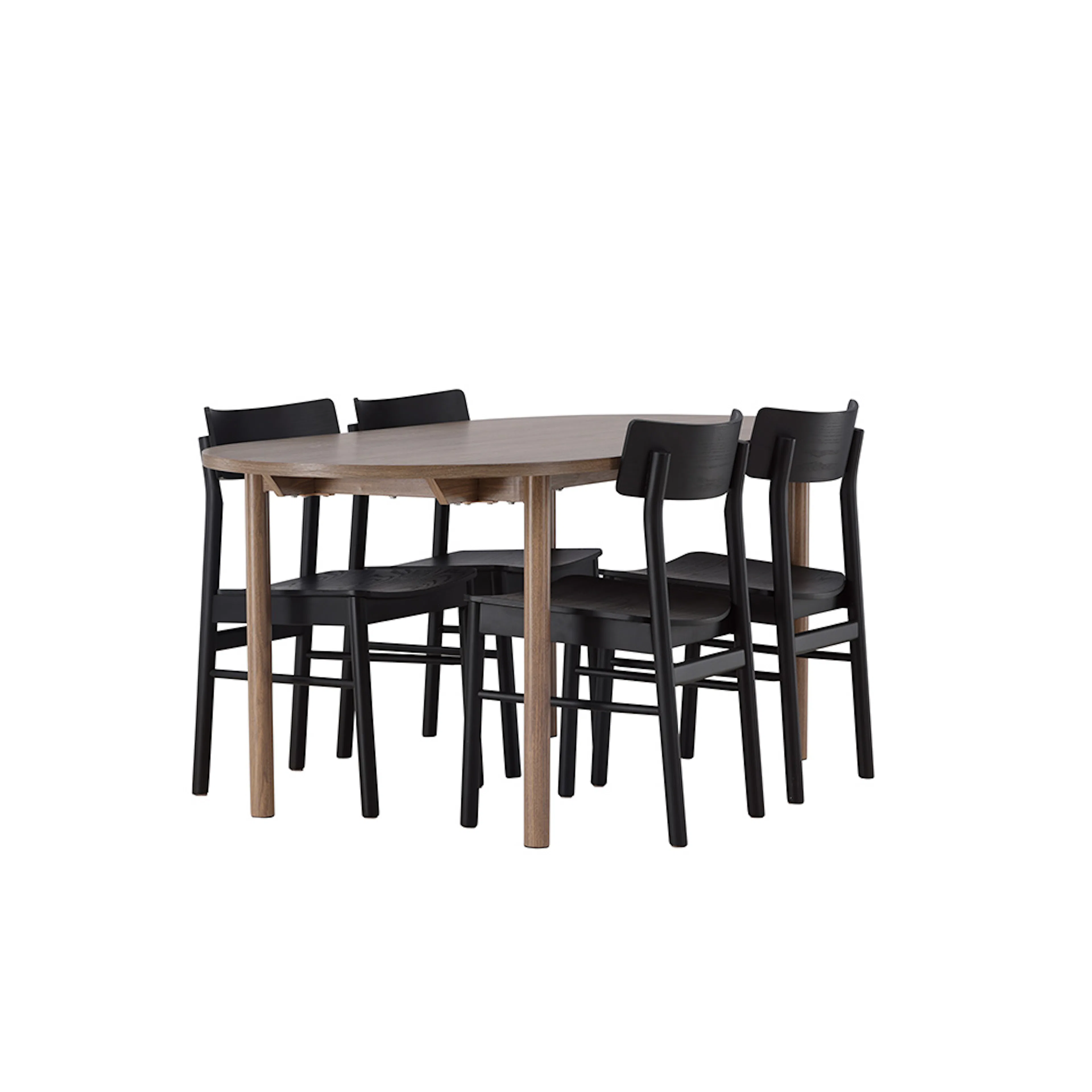 Spisegruppe Venture Home Andy med 4 Montros Stoler