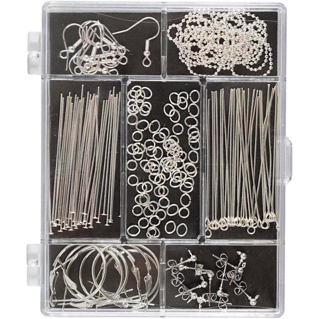 Startset, smycken, silver, 1 set/ 1 förp. Sølv
