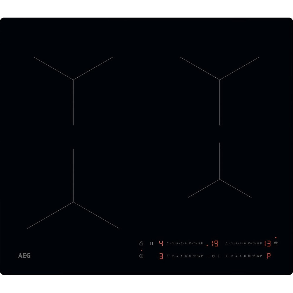 Induksjonstopp AEG TO64IA00IB Kraftfull 5000 Serie Sort Med Automatisk Justering Av Vifte