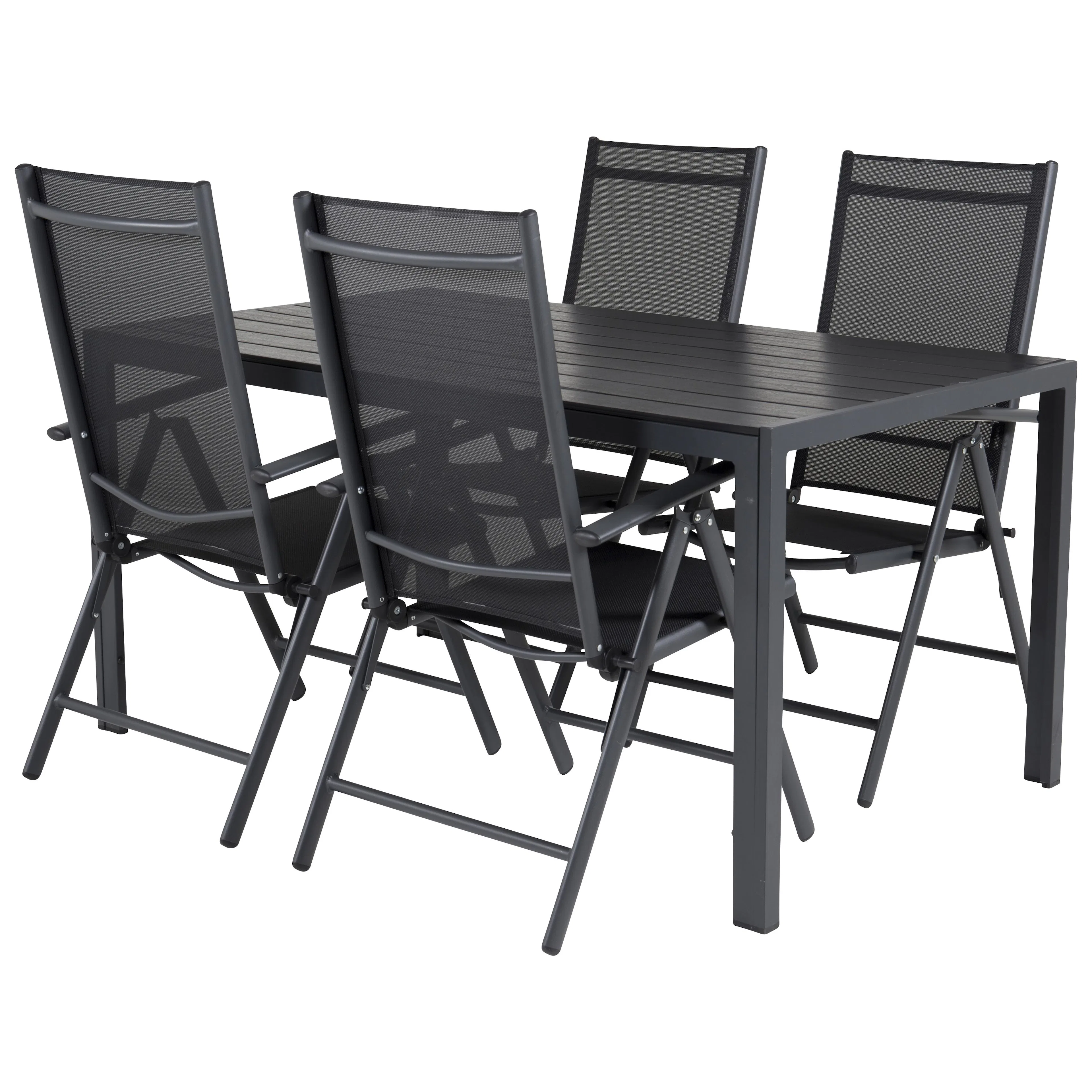 Spisegruppe Venture Home Bront 150 med 4 Bront Stoler