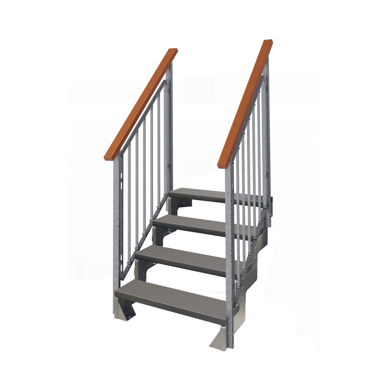 Hagetrapp Dolle Gardentop Trimax med Nordic Rekkverk