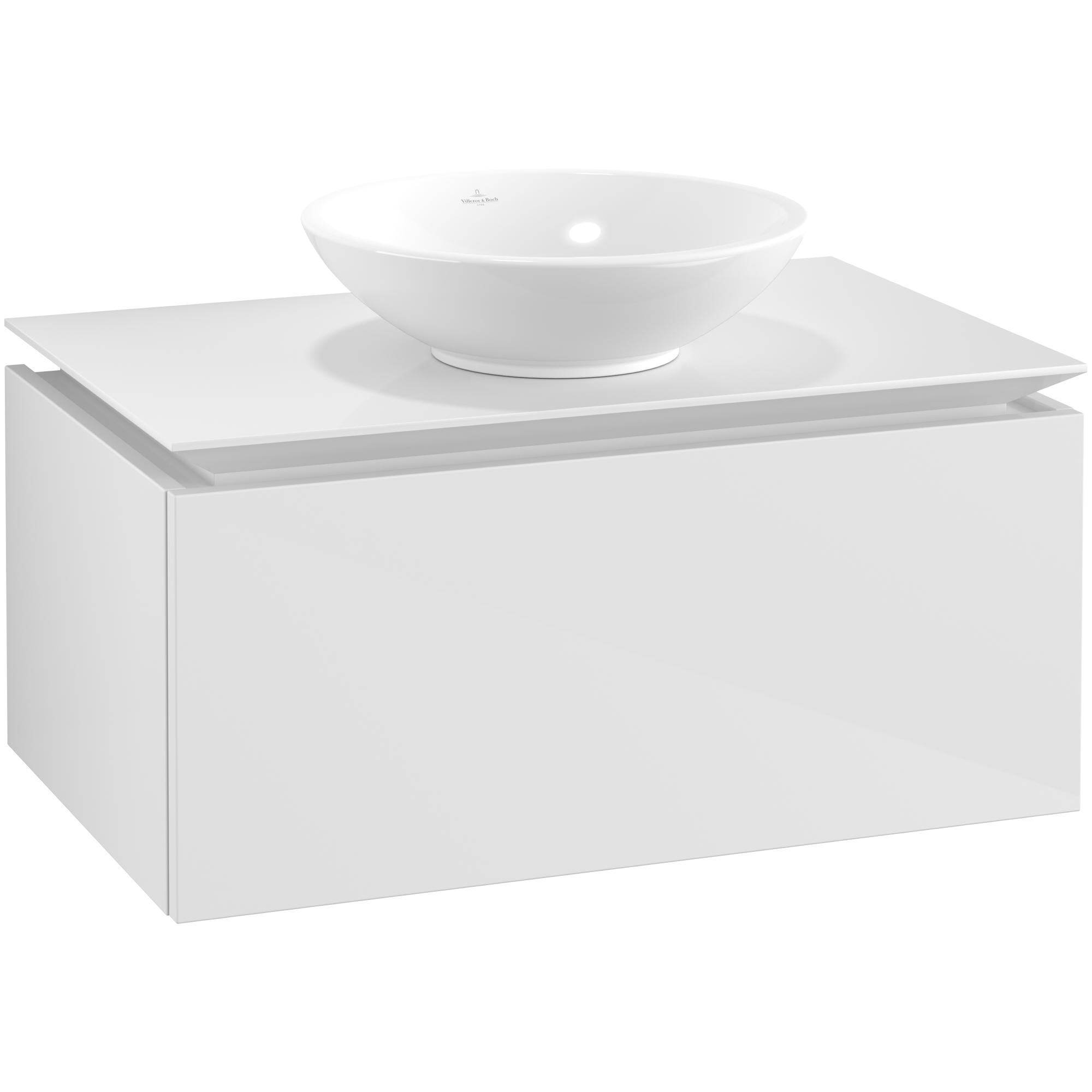 Tvättställsskåp Villeroy & Boch Legato Kompakt 800 med 1 Låda för Ytmonterat Tvättställ | badrum - badrumsmobler - tvattstallsskap-och-kommod | KakelKungen