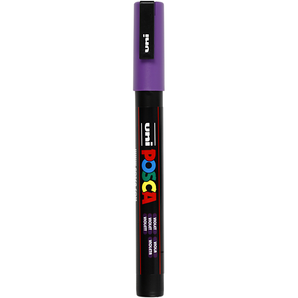 Posca Marker , violet, nr. PC-3M, spets 0,9-1,3 mm, 1 st. Fiolett
