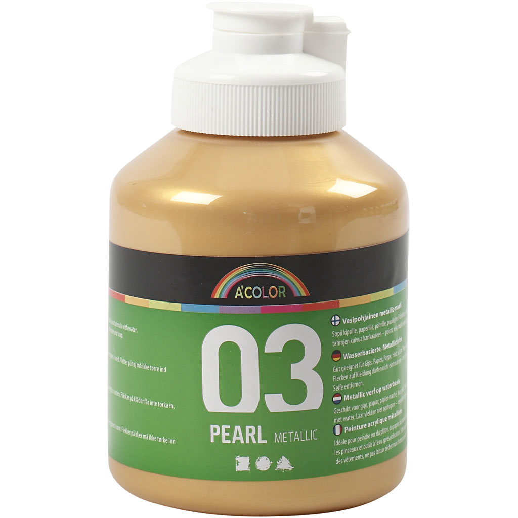 Akrylmaling Creativ Company A-color Nr 03 Metallic 500 ml