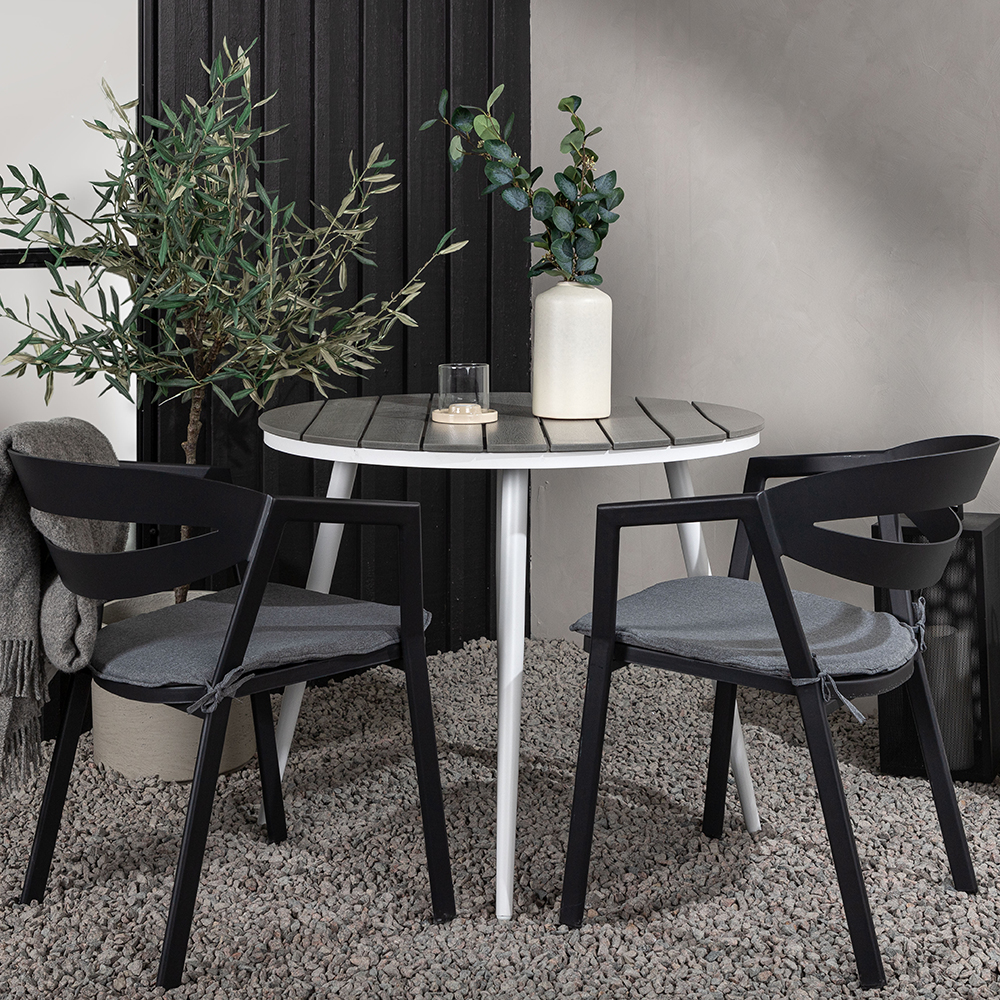 Cafégruppe Venture Home Break Ø90 cm med 2 Slit Stoler