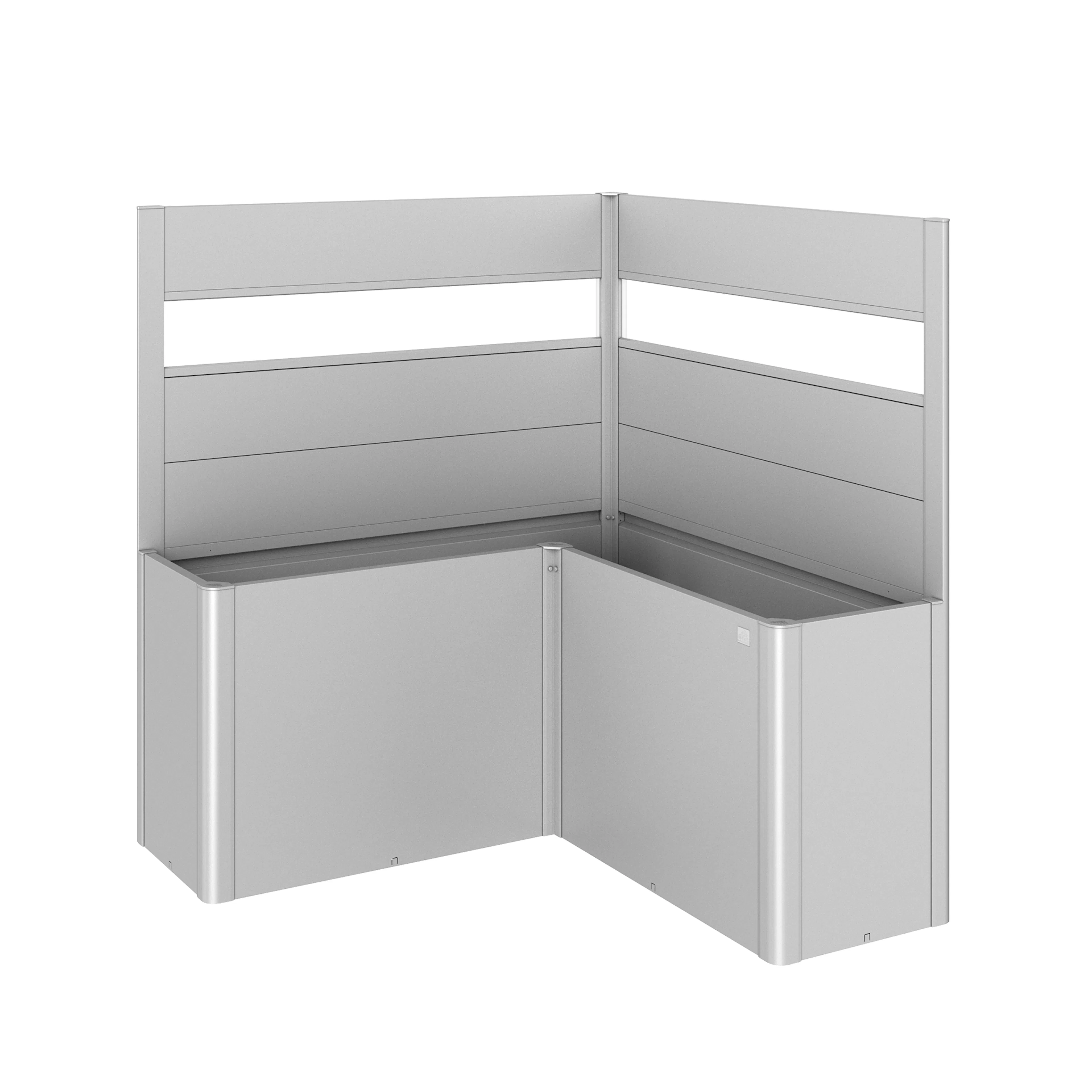 Levegg Biohort til Belvedere Plantekasse L-form med Akrylglass 91x152x152 cm