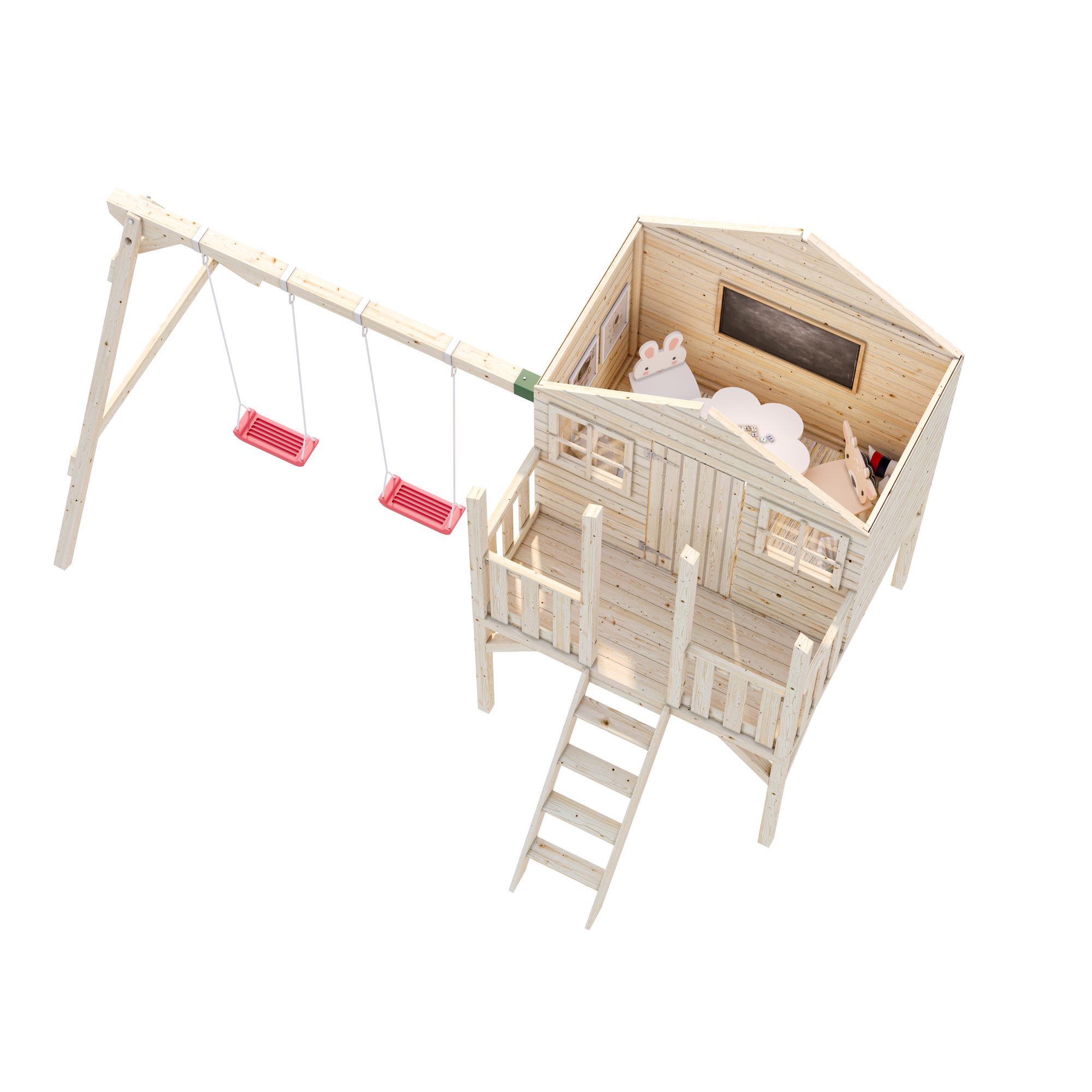 Lekehus Palmako Toby med Huskestativ 2,2 m2