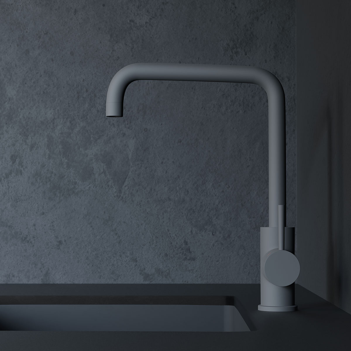 Kjøkkenbatteri Scandtap Steel Square Rustfritt stål