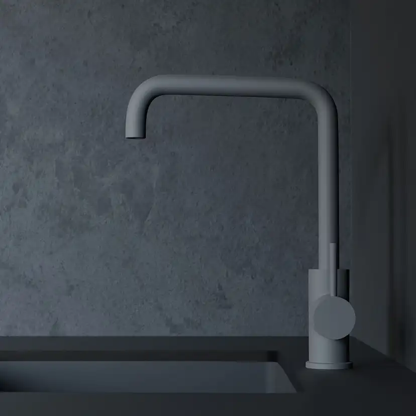 Kjøkkenbatteri Scandtap Steel Square Rustfritt stål