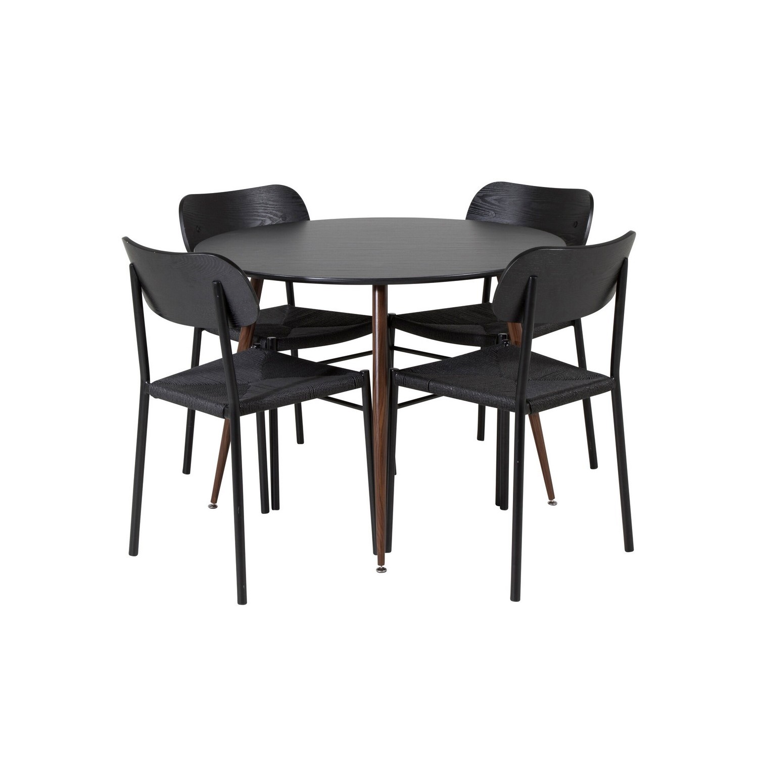 Spisegruppe Venture Home Plaza med 4stk Polly Stoler