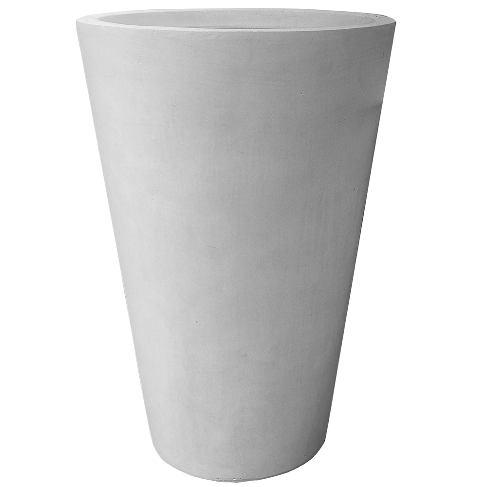 Kruka Lyfco Rund Hög Ljusgrå 1-pack 32 cm i diameter x 45 cm høy