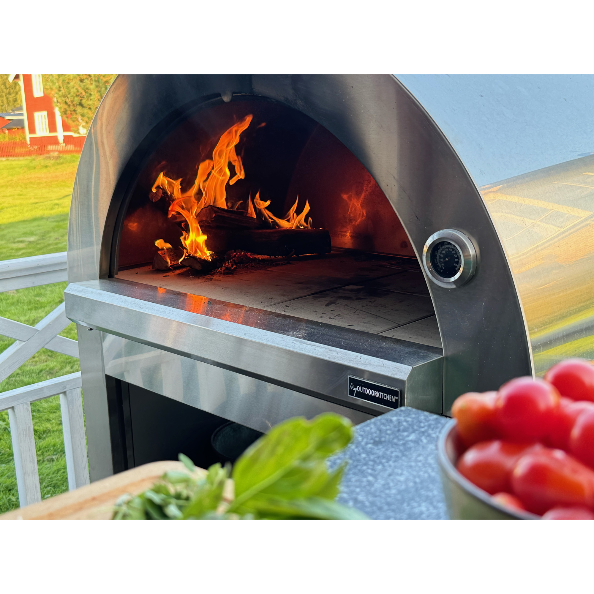 Pizzaovn Modul Myoutdoorkitchen Stainless Collection Naples Vedfyrt
